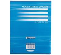Feuille simple bleu 17x22 - x 50