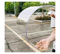 Feuille Toiture Polycarbonat Résistants aux Chocs Couverture Toit Durables Panneau Anti Pluie Découpable L'extérieur Auvents de Cour(0.6x15m)
