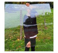 Feuille Toiture Polycarbonate Convient pour la Découpe Plaques de Toiture en Plastique Panneau Remplacement Piscines Abris Voiture(0.6x14m)