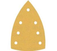 Feuilles abrasives BOSCH delta bois peinture Expert C470 - 100x150 mm - 7 trous - Boite de 10 pièces - Grain 80 - 2608901116 Noir G