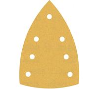Feuilles abrasives BOSCH delta bois peinture Expert C470 - 100x150 mm - 7 trous - Boite de 10 pièces - Grain 120 - 2608901117