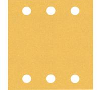 Feuilles abrasives BOSCH rectangulaire bois peinture Expert C470 - 115x140 mm - 6 trous - Boite de 10 pièces - Grain multi- 2608901113