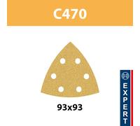 Bosch Feuille abrasive EXPERT DELTA C470 26089008, grain 60, 93 x 93 mm, 5 pièces