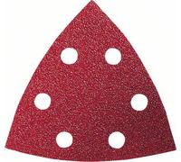 Feuilles abrasives red: Wood top 93mm sachet de 10 Bosch