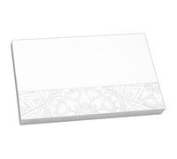 Feuilles adhésives Mandala Notes 125 x 75 - cf 12 pièces, blanc