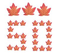 Feuilles d'automne en érable rustique réutilisable pour Halloween | Fausse feuilles d'automne pour décoration d'Halloween pour fête, maison, table, cheminée, vase, intérieur ou extérieur