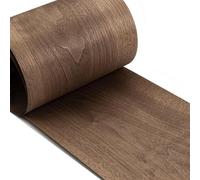 Feuilles de Bois Restauration de Placage de Noyer Noir Naturel,T : 05 mm | Rouleau de Placage en Bois Massif Sans Colle Panneaux Flexibles Feuilles de Lame Restauration Décorative de Meubles