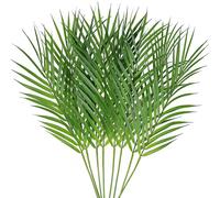 Feuilles de palmier areca artificielles (68 cm), feuilles de palmiers tropicaux artificielles avec troncs, plantes artificielles pour le dimanche des Rameaux, fêtes hawaïennes de luau, mariages sur le