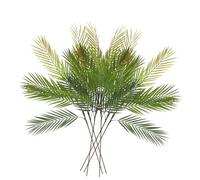 Feuilles de palmier vertes artificielles de 91,4 cm avec longue tige pour décoration de mariage, maison, table, entrée et jardin (6, vert)