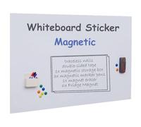 Feuilles de papier magnétique effaçable à sec avec 3 stylos/1 gomme/6 aimants, film tableau blanc pour tableau blanc à faire soi-même, autocollant mural pour maison, réfrigérateur, mémos, listes de