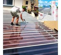 Feuilles de polycarbonate de 1,2 mm - Panneaux de toit transparents pour serres imperméables et résistants aux UV - Toiture de rechange en plastique facile à couper (0,6 m x 1,5 m)