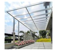Feuilles de Polycarbonate Plaques Isolants de Serre, Feuille de Toit en Plastique Transparent Imperméables pour Terrasses, Balcons, Espaces Extérieurs(1.5x2m/5.1x6.6ft)