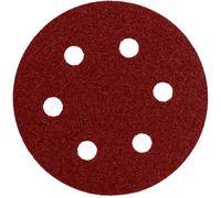 Metabo 25 feuilles abrasives auto-agrippantes, 80 mm, P 80, série « professional », pour bois et métal, pour ponceuse excentrique metabo Quantité:25