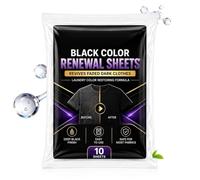 Feuilles de Teinture Noire pour Vêtements Kit raviveur du linge textile de | feuilles noircissant le linge Maison Appartement Campagne Adulte Chambre Cottage Hôtel
