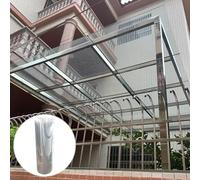 Feuilles de toiture transparentes Polycarte pour serres et abris de jardin, panneaux de rechange, taille 0,5 x 8 m / 1.6x26.2ft