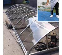 Feuilles de toiture transparentes pour jardin, abri d'auto et serre - Panneaux de rechange en plastique imperméable de 1 mm - 0,8 x 9 m / 2.6x29.5ft