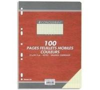 Feuilles mobiles 21 x 29 7 a 80 gr. jaune conquérant sept 100102198 G