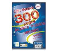 Feuilles perforées - CALLIGRAPHE - A4 - 300 pages - 90 g/m² - Grands carreaux Seyès