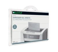 Feuilles pré-lubrifiées Leitz pour destructeurs - Paquet de 12