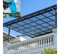 Feuilles transparentes en polycarte pour serres, panneaux de revêtement de toit, protection solaire et UV, pour terrasse, installation facile, design robuste, idéal pour une utilisation en extérieur