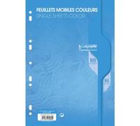 Feuillets mobiles sous film 7000 A4 100 pages perforées grands carreaux 80 g