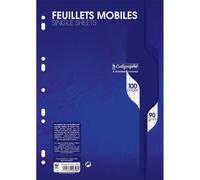 Feuillets mobiles sous film 7000 A4 100 pages perforées grands carreaux 90 g
