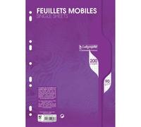 Feuillets mobiles sous film 7000 A4 200 pages perforées petits carreaux 90 g