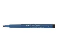 FABER-CASTELL Art & Graphic Pitt Artist Pen Stylo de calligraphie indienne, bleu indanthrène, stylo Pitt unique, pour art, artisanat, dessin, croquis, maison, école, université, coloriage