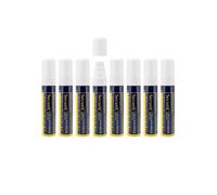 Feutre craie à encre liquide Blanc lot de 8 large 7 15mm Nib pochette Securit