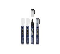 Feutre craie Waterproof Blanc et noir lot de 2 medium 2 6mm Securit