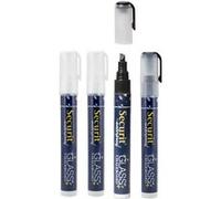 Feutre craie Waterproof Blanc et noir lot de 2 medium 2 6mm Securit 5