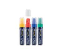 Feutre craie Wtarproof couleurs assorties lot de 4 pointe large 7 15mm Securit