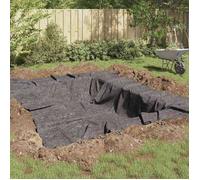 Feutre de bassin 1 x 25 m Gris - polyester/coton imperméable, protection étang extérieur