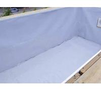 Feutre de protection pour sol de piscine Ubbink blanc L 2,0 x l 7,00 m