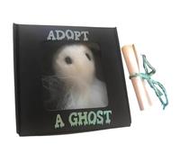 Feutre fantôme figurine décorative petite effrayante mignonne avec mini | Adoption de fantôme pour contes de films Décoration Halloween Amis Famille Voiture Maison