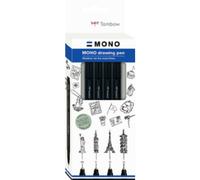 Feutre fin MONO drawing pen 'Fine Set', set de 4