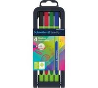 Schneider Feutres Fineliner Line-Up 191094 – 0,4 mm, étui chevalet 4 pièces couleurs assorties