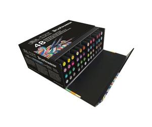 Feutre Pinceau À Alcool Brushmarker Coffret 48 Couleurs Les Essentiels