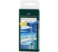 Feutre-pinceau Pitt couleurs bleues par 6 G