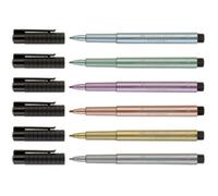 Faber-Castell Feutre PITT Artist Pen – Encre métallique, résistante à l'eau et à la lumière – Cuivre