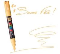 uni-ball Marqueur Uni Posca 186720 - Pointe ogive extra fine - 0,7 mm - Abricot