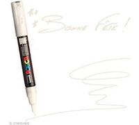Posca Marqueur à pigment PC-1MC Pointe conique extra-fine Ivoire