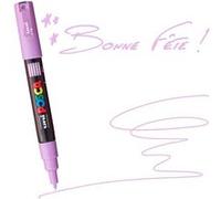 Mitsubishi Pencil – Marqueur à pigment PC-1MC – Pointe conique extra-fine 0,7 mm – Lavande