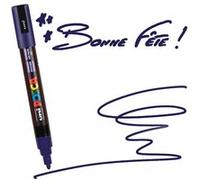 Posca Marqueur à pigment PC-5M - Pointe conique moyenne - Bleu de Prusse