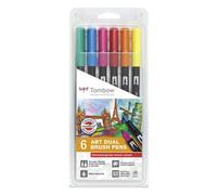 Feutre Pour La Peau Abt Dual Brush Pen 6 Couleurs