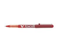 Feutre roller v-ball 0,5 rouge - PILOT - Roller V-Ball 0,5 - Pointe métal - Encre liquide - Ecriture 0,3 mm