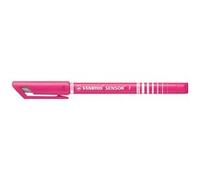 Stylo feutre pointe fine - STABILO SENSOR - Lot de 10 stylos-feutres - pointe 0,3 mm - Rose