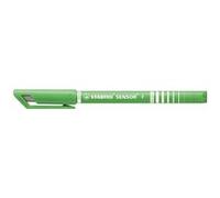 Stylo feutre pointe fine - STABILO SENSOR - Lot de 10 stylos-feutres - pointe 0,3 mm - Vert clair