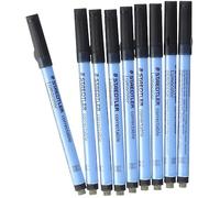 Staedtler Lumocolor Correctable - Marqueur - Non Permanent - Pour Transparents Ohp, Tableau Blanc, Film - Noir - 1 Mm - Moyen - Avec Gomme