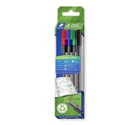Feutre staedtler triplus fineliner 334 r pointe extra fine 0,3mm ergonomique coloris assortis etui 4 unites